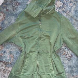 L.L. Bean Women's Green Zip-Up Hoodie